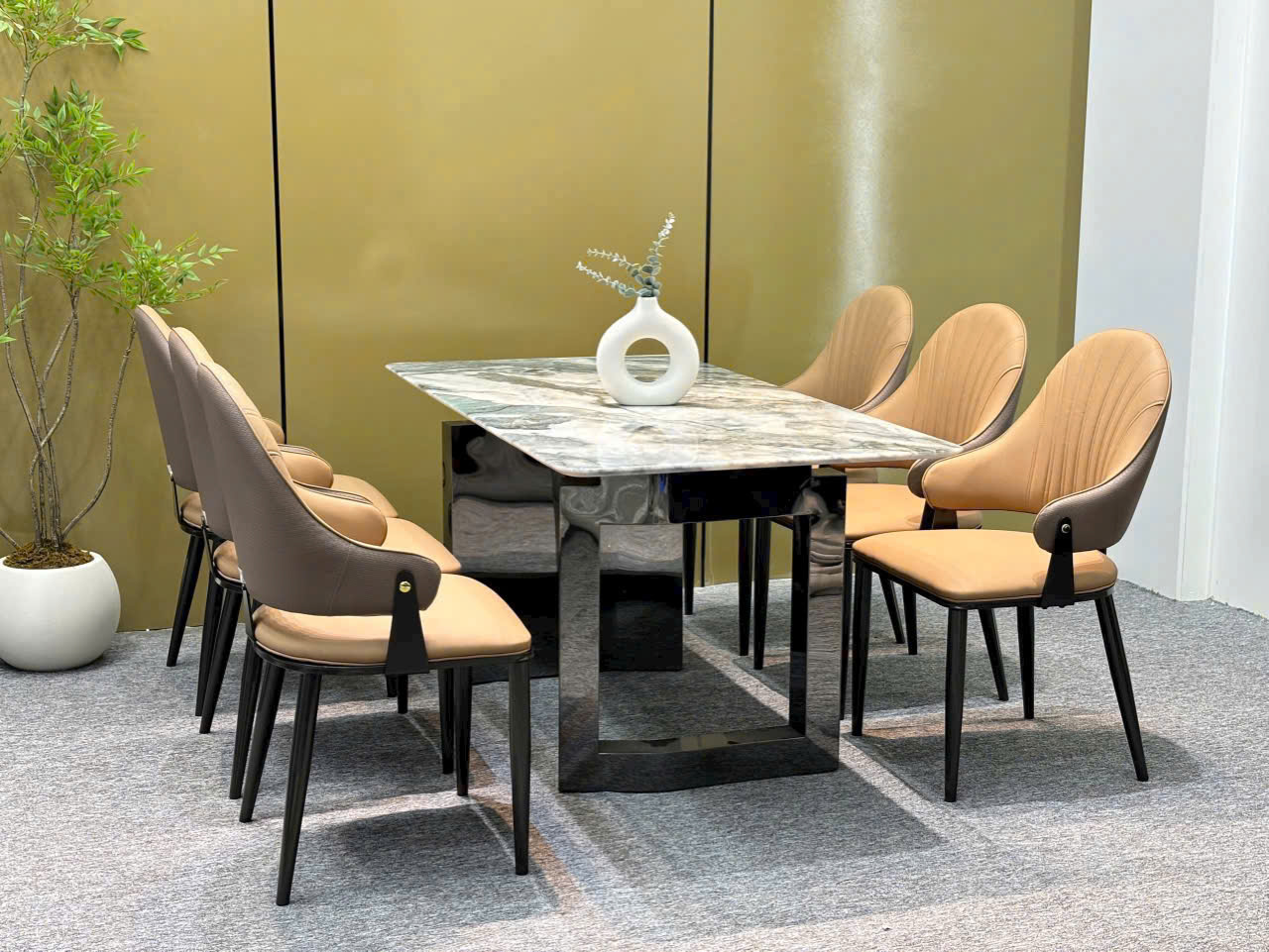 Bộ bàn ghế ăn nhập khẩu 03