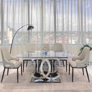 Bộ bàn ghế ăn nhập khẩu 02