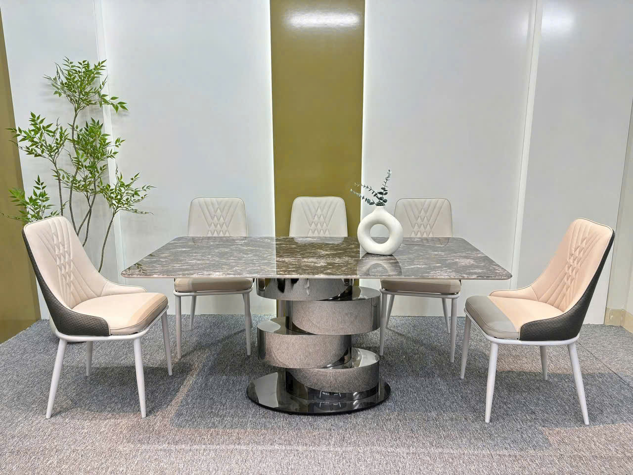 Bộ bàn ghế ăn nhập khẩu 08